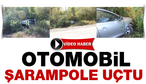 Otomobil Şarampole Uçtu