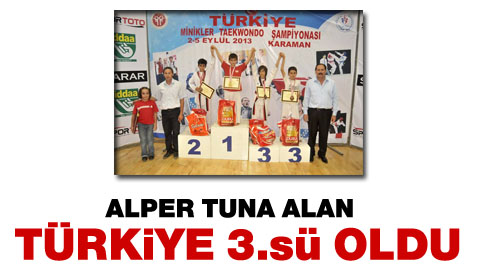 Alper Tuna Alan Türkiye Üçüncüsü