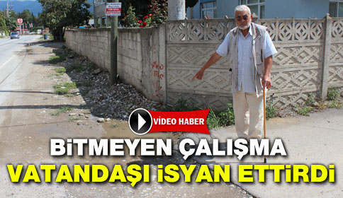 Kaldırım Çalışması 1 Senedir Bitirilemedi