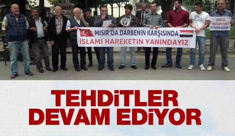 Tehditler devam ediyor
