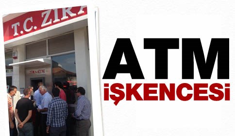 Ziraat Bankası ATM’si vatandaşı çileden çıkardı.