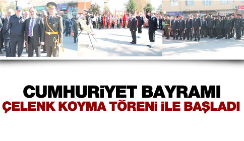 29 Ekim Çelenk sunma töreniyle başladı.