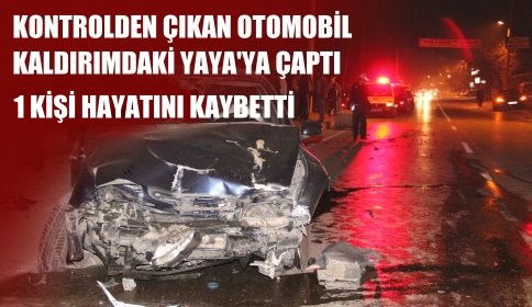 Kaldırımda Araba Çarptı