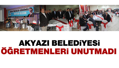 Akyazı Belediyesi Öğretmenleri Unutmadı