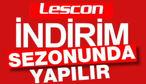 İNDİRİM SEZONUNDA YAPILIR