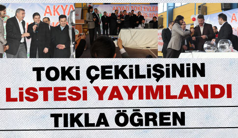 Toki Sonuçları Açıklandı