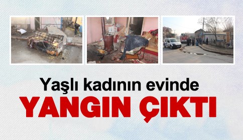Yaşlı Kadının Barakasında Yangın Çıktı