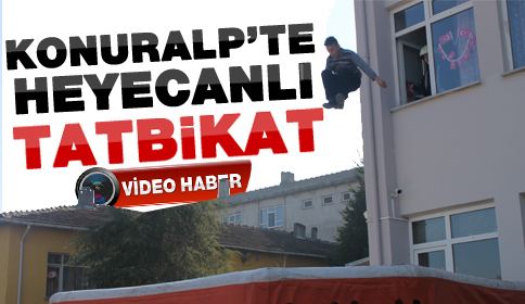 Konuralp’te Deprem Tatbikatı