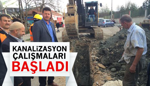 Kanalizasyon Çalışmaları Başladı