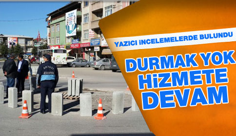 Yeni Yapılan Kavşaklara Başkan Yazıcı’dan Denetim