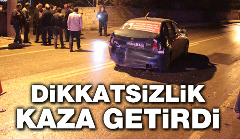 Önündeki Otomobile Çarptı
