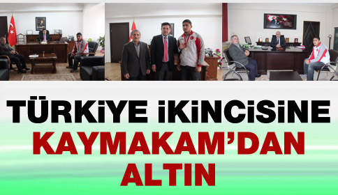 Türkiye İkincisine Kaymakam’dan Altın