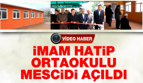 İmam Hatip Orta Okulu Mescidi Açıldı