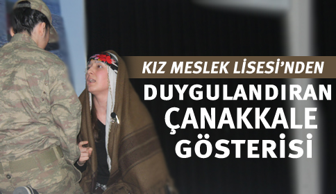 Kız Meslek Lisesinden 18 Mart Gösterisi