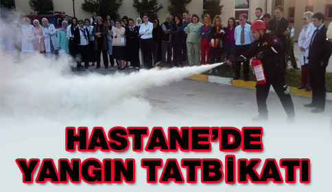 Hastanede Yangın Tatbikatı