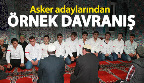 Taşburun’da Asker Adaylarından Örnek Davranış