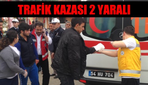 Sanayi Girişinde Kaza 2 Yaralı