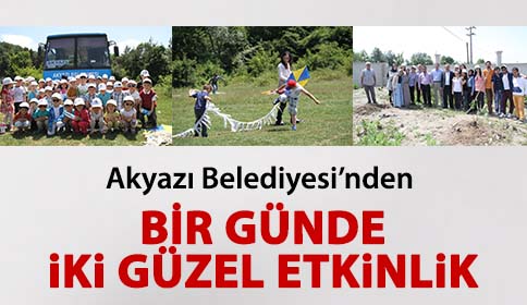 Akyazı Belediyesi’nden Bir Günde 2 Güzel Etkinlik