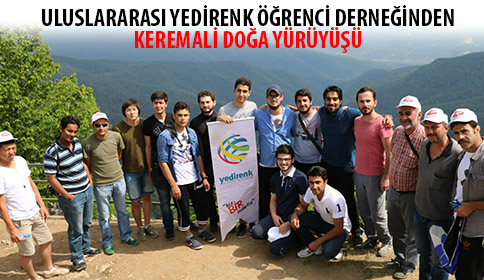 Yedirenk Uluslararası Öğrenci Derneği Yürüyüş Düzenledi.