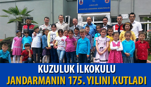 Kuzuluk ilkokulundan ilçe jandarmaya 175. Yıl gezisi