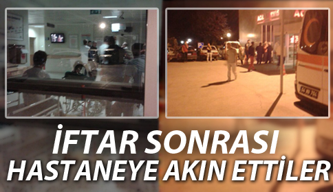 İftar Sonrası Hastaneye Akın Ettiler