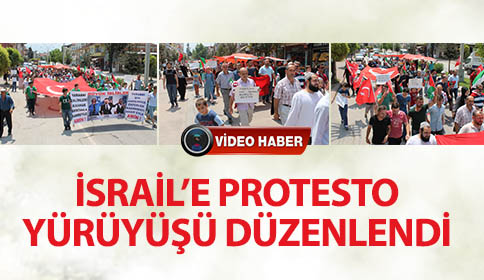 Kuzuluk Gençliği İsraili Protesto Yürüyüşü Düzenledi