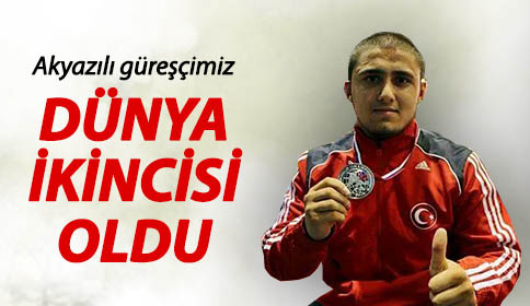 Akyazılı Güreşçimiz Dünya İkincisi Oldu
