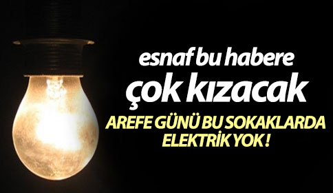Afere Günü Elektrikler Yok !