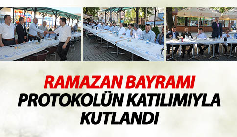 Ramazan Bayramı Protokolun Katılımıyla Kutlandı