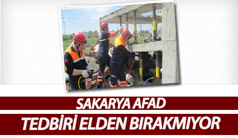 Sakarya Afad Olası Afetlere Karşı Tedbiri Elden Bırakmıyor