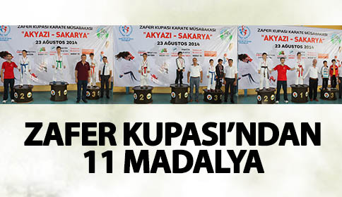 Zafer Kupasından 11 Madalya
