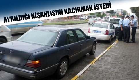 Ayrıldığı nişanlısını kaçırmak istedi