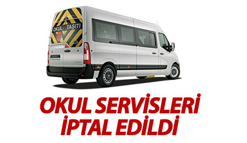 Okul Servisleri İptal Edildi