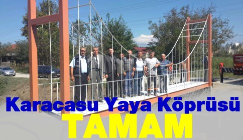 Karacasu Üzeri Yaya Köprüsü Tamam
