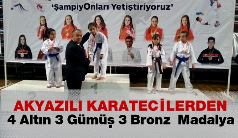Karatecilerimiz 4 Altın 3 Gümüş 3 Bronz Elde Etti