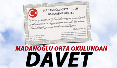 Dayanışma Gecesine Davet