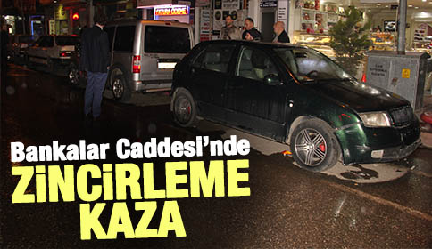 Bankalar Caddesinde Zincirleme Kaza