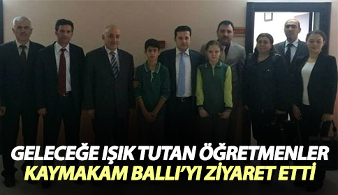 Geleceğe Işık Tutan Öğretmenler Kaymakam Bı’yı Ziyaret Ettiler