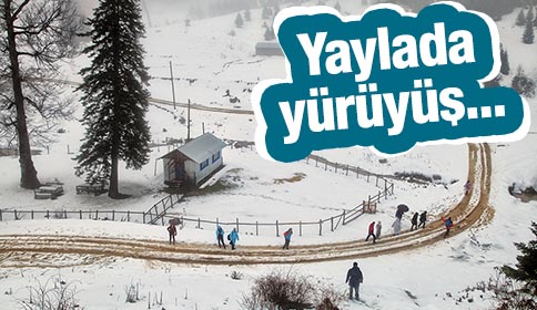 Taraklı Yaylalarında Karda Yürüyüş