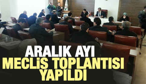 Aralık Ayı Meclis Toplantısı Yapıldı