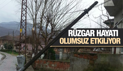Rüzgar hayatı olumsuz etkiliyor