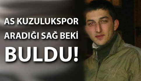 As Kuzulukspor Aradığı Sağ Beki Buldu