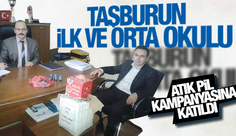 Taşburun İlk Ve Orta Okulu Atık Pil Kampanyasına Katıldı