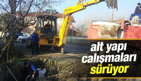 Akyazı Belediyesi Alt Yapı Çalışmaları Sürüyor
