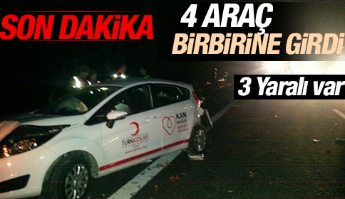 Zincirleme Kaza 3 Yaralı