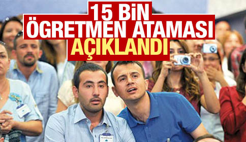 MEB 15 bin öğretmenin atamalarını açıkladı