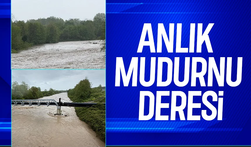 Mudurnu Deresi debisi yükseldi; Ekipler alarmda