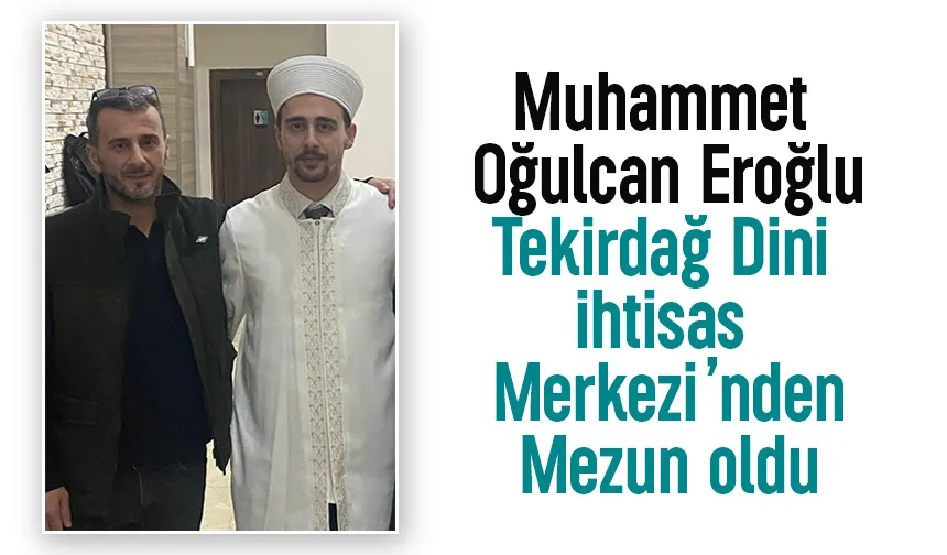 Muhammet Oğulcan Eroğlu'nun mezuniyet sevinci