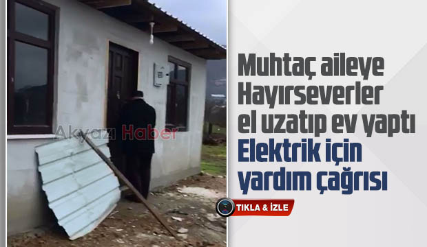 Muhtaç aileye Hayırseverler el uzatıp ev yaptı