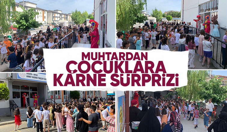 Muhtardan karne gününde renkli sürpriz